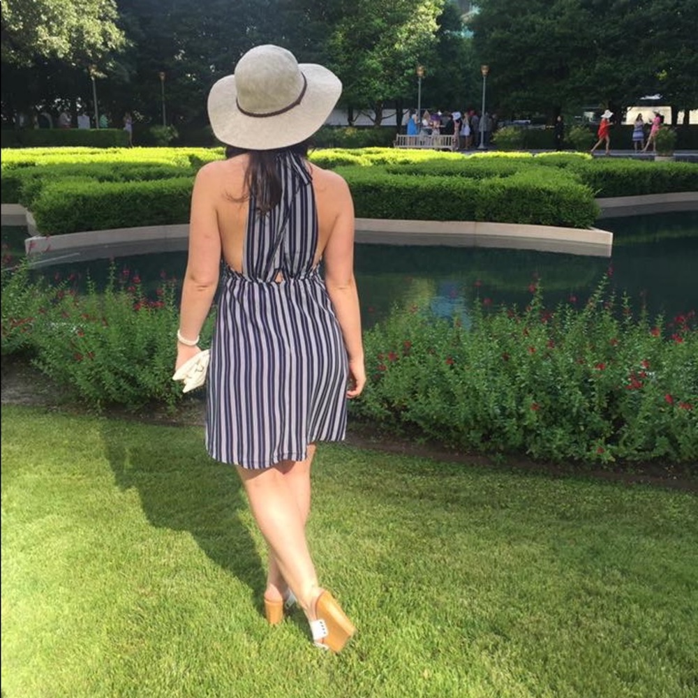 Striped Halter Dress